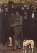 Gustave Courbet Interment oil on canvas